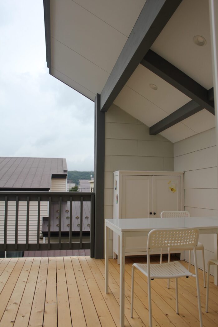 屋根付きバルコニー