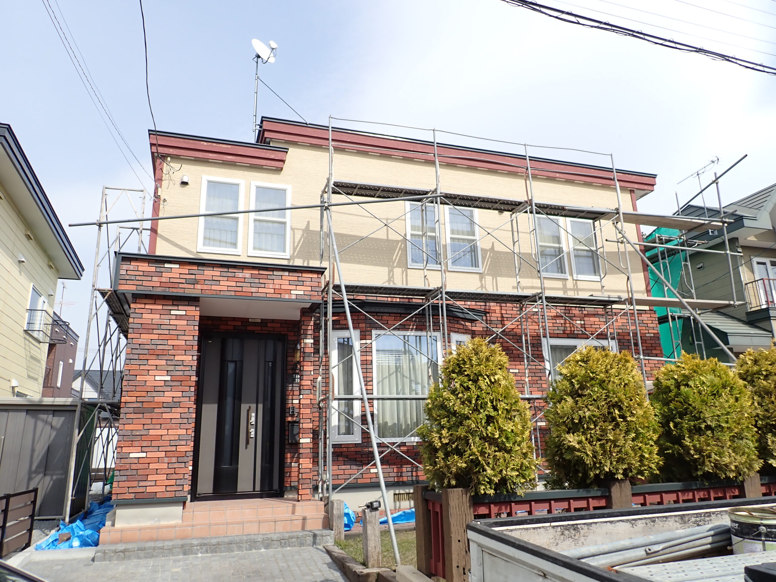 外部改修スタート