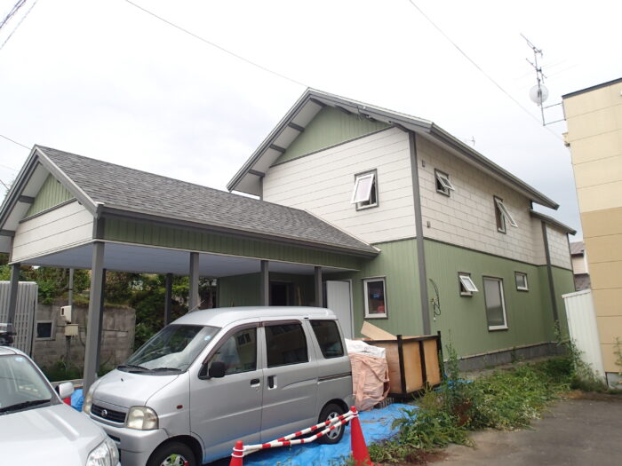 足場が外れました