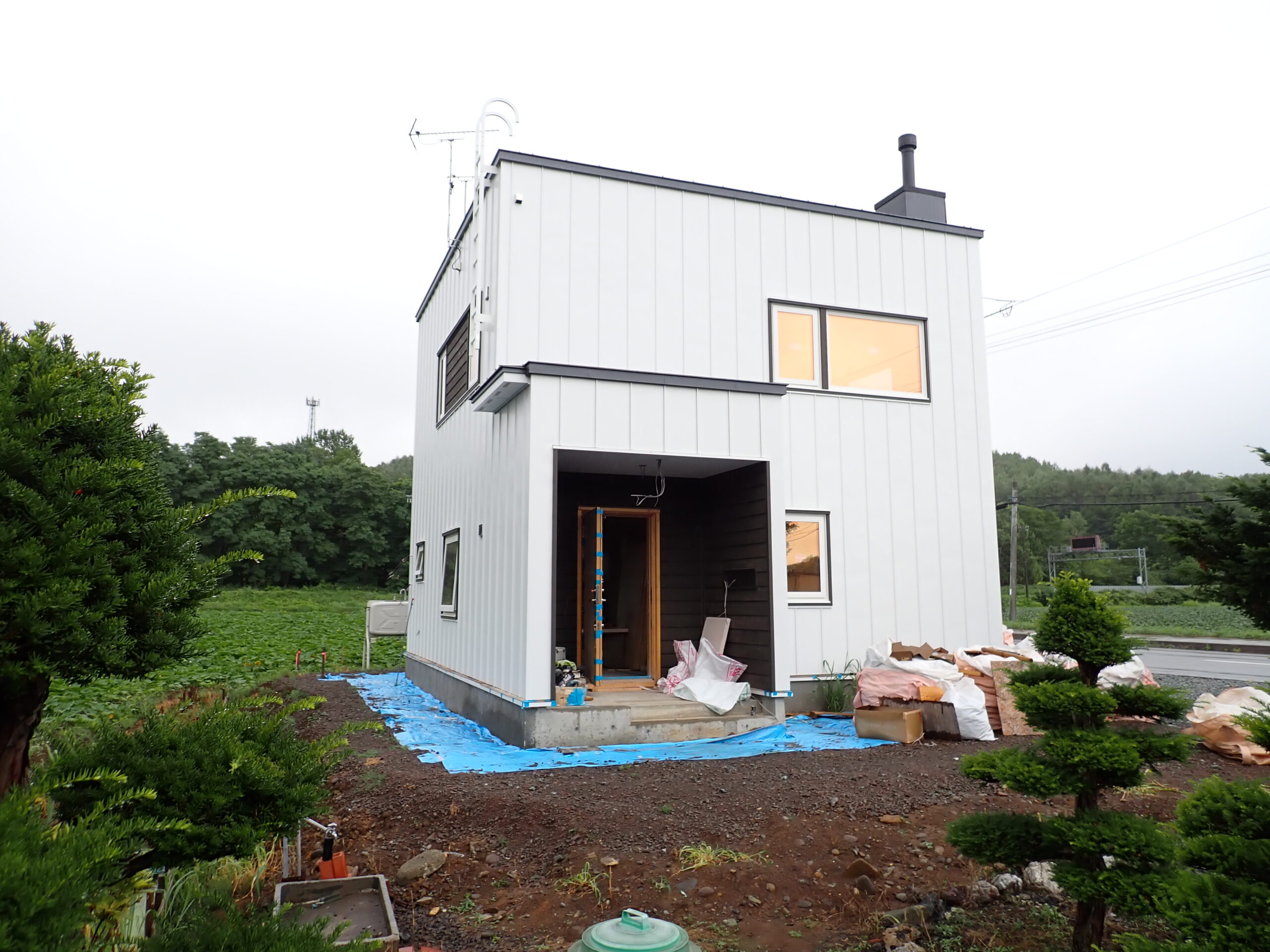 足場が外れました
