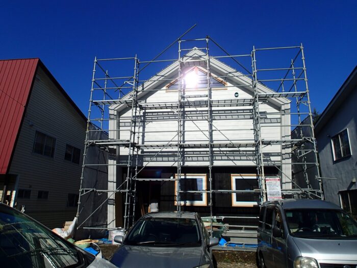 外壁鋼板施工終了