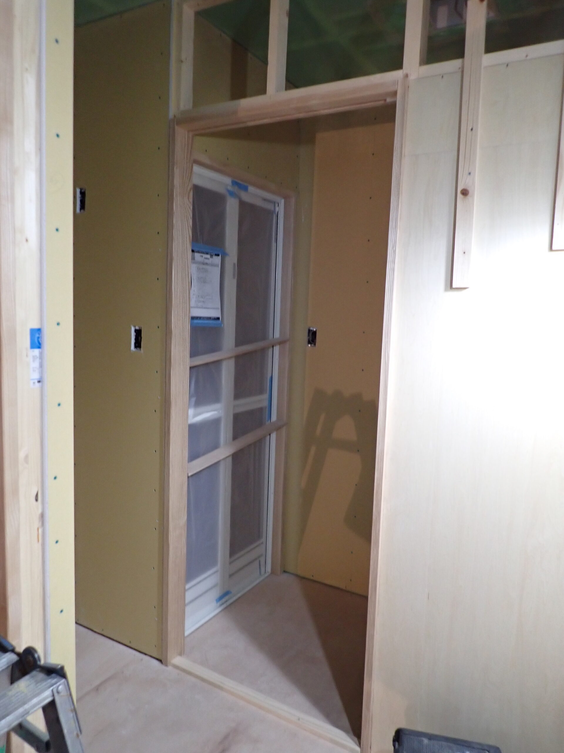 無垢材　枠取付